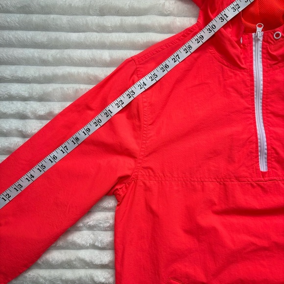 PLAYBOY by PAC Sun Pullover Hooded Windbreaker Neon Pink Orange Men’s Small - Picture 9 of 9